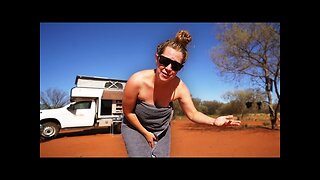 NAKED & ALONE in the Centre of Australia (Outback Van Life)