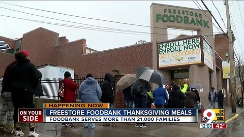 Freestore Foodbank provides Thanksgiving meals