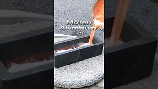 Pouring Molten Metal into Ingots