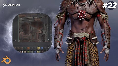 Yoruba god: Sango, the God of Thunder using Blender- 3D Timelapse part 22