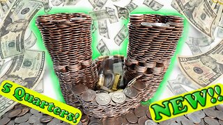 ✅ It Cost Me $500 to "Only Get" (5) Quarters! Can I Make a Profit? Large Money Coin Pusher *ASMR*