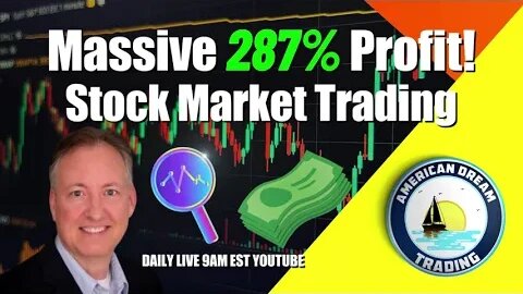 Massive 287% Profit - VIP Member Stock Market Trading Success