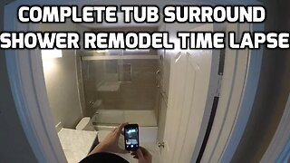 Complete Tub Surround Shower Tile Install Time Lapse!