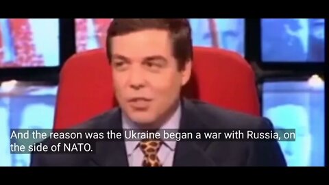 The war in Ukraine has been planned for a while! Clip from 1997