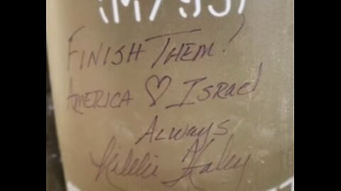 Nikki Haley Signing Bombs Sent To Israel ~ Wicked Bitch Of The West