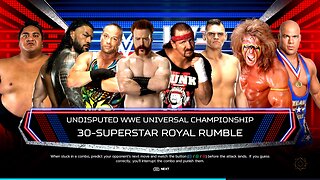 30-MAN ROYAL RUMBLE FOR THE UNDISPUTED CHAMPIONSHIP | WWE 2k24 CPU MATCH