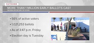 Over 1 million Nevadans took part in early voting