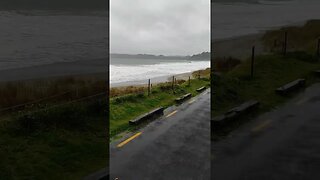Onetangi Beach Waiheke Island in bad weather