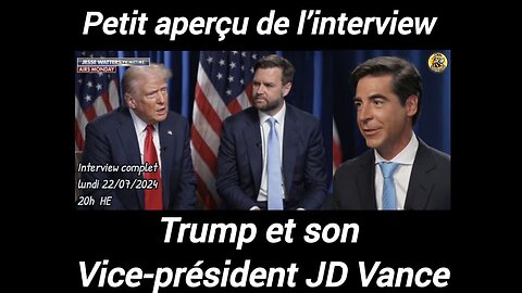 Voici un aperçu de Interview avec Trump et son vice-président, JD Vance.