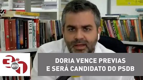 Doria vence prévias e será o candidato do PSDB ao governo de São Paulo