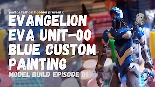 Evangelion Eva Unit-00 Blue: Build and Custom Paint Bandai RG - Model Build Episode 01