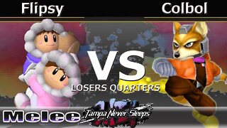 Flipsy (Ice Climbers) vs. SS|Colbol (Fox) - Melee Losers Quarters - TNS7