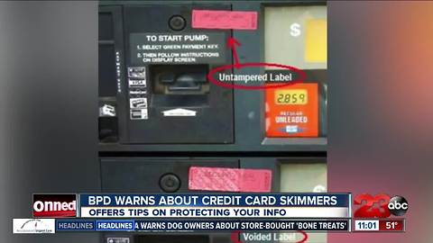 BPD warns about credit cards skimmers at the pump