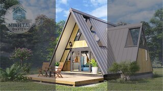 A-frame Cabin House Tour - Tiny Small House Design Ideas - Minh Tai Design 23 Shorts