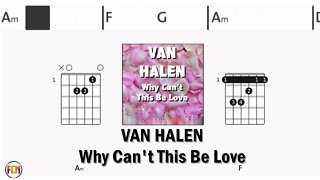 VAN HALEN Why Can't This Be Love FCN GUITAR CHORDS & LYRICS