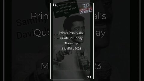 Prince Prodigal's QotD 5/11/23 #god1st #qotd #3psoundz #shortsfeed