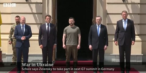 European leaders visit Kyiv in show of solidarity with Ukraine - BBC News