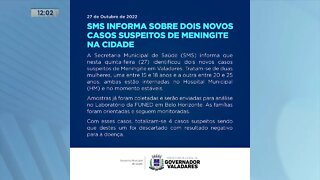 Meningite: 2 novos Casos Suspeitos da Doença investigados na Região Leste Mineira.