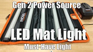 RIDGID 18-Volt LED Mat Light Review | R8694520B | Must-Have For Car Guys