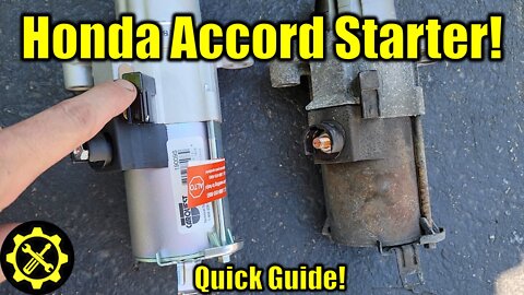 2008 - 2012 Honda Accord Starter Replacement! (Quick Guide)