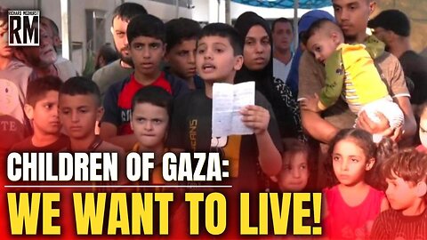 Gaza Children Hold Press Conference Asking Not to Be Killed