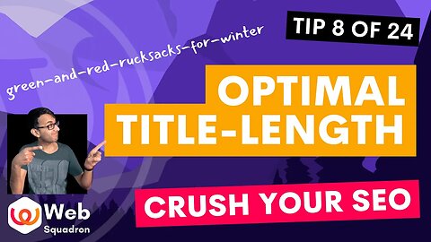 Optimise Title Length - SEO Boost Part 8 - Search Engine Optimisation