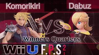 2GG|Komorikiri (Cloud) vs. RNG|Dabuz (Rosalina) - Wii U Winners Quarters - FPS2