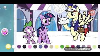Twilight and Spike got some mail! / MLP: Color by Magic
