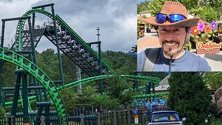 Off Ride Footage of DRAGONFLIER at DOLLYWOOD, Tennessee, USA