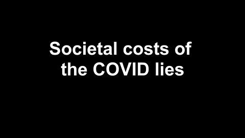 Societal costs of COVID lies