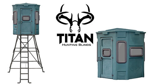 TITAN BLINDS Pro Blind | Bow & Rifle Combo with 8ft Tower at KYGUNCO