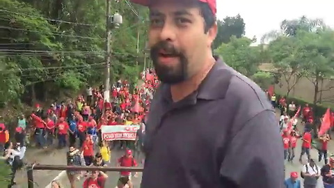 Após marcha histórica, milhares de Sem Teto protestam no Palácio dos Bandeirantes