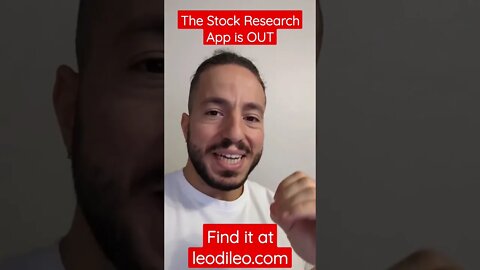 THE Stock Research App is OUT! Use code FOUNDER to take 20% off your subscription!