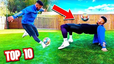 TOP 10 MOST OUTRAGEOUS WAYS TO KEEP UP A FOOTBALL ⚽️😳