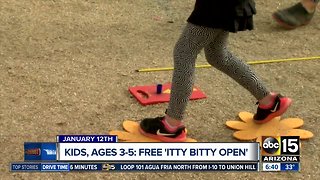 Free 'Itty Bitty Open' event for kids