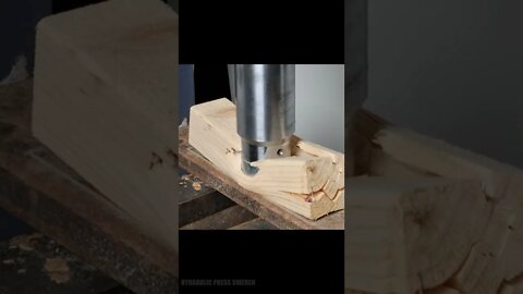 Hydraulic Press Wood EXPLODES