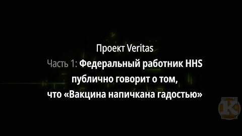 Часть 1: Федеральный работник HHS публично говорит о том, что «Вакцина напичкана гадостью»