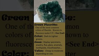 Green Fluorite Crystals