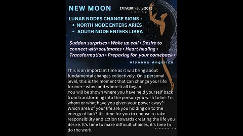 New Moon in Cancer - North Node in Aries + South Node in Libra Astrology
