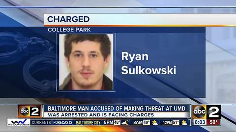 College student threatens to shoot UMD police officers