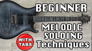 Beginner Lead Guitar Melodic Soloing Lesson with Minor Scales with TABS