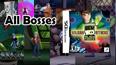 Ben 10 Alien Force Vilgax Attacks (DS) All Bosses + Credits