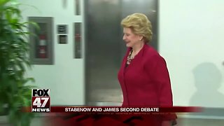John James, Debbie Stabenow face off in Senate debate on Monday