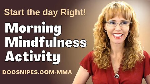 Morning Mindfulness Activity | Cognitive Behavioral Therapy Tools
