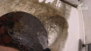 Restoring a Round Rug Engulfed in Trash and Muddy Misery | Satisfying ASMR Time Lapse