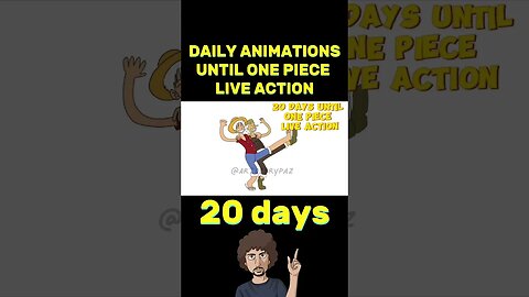 COUNTDOWN: 20 days until ONE PIECE LIVE ACTION #onepiece #anime #onepieceliveaction #onepiecenetflix