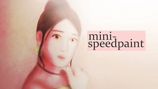 Green earring girl - Mini-speedpaint / timelapse in Krita