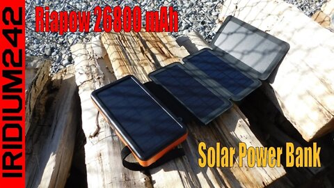 Backup Charger: Riapow 26800mAh Solar Power Bank!
