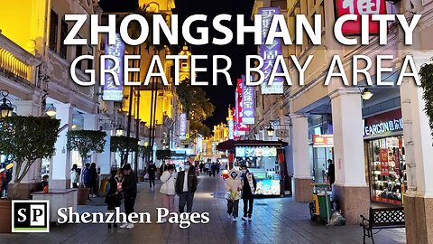 Walking around in Zhongshan city center; MUST visit city in the Greater Bay Area