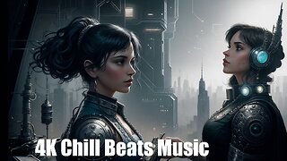 Chill Beats Music - House Can't Help It | (AI) Audio Reactive Cyberpunk | Invoke